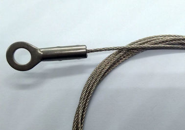 1.5mm galvanizou o olho do cabo de fio de aço &amp; o estilingue 1x19 para o sistema de suspensão da lâmpada