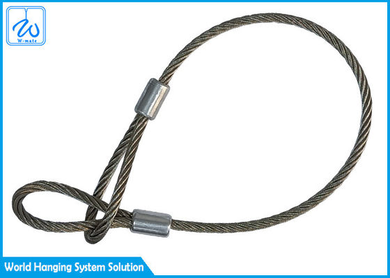 316 estilingues de laço da corda de fio de 3mm/cabos inoxidáveis da segurança para a luz conduzida da paridade
